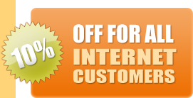 10% off for all internet customers